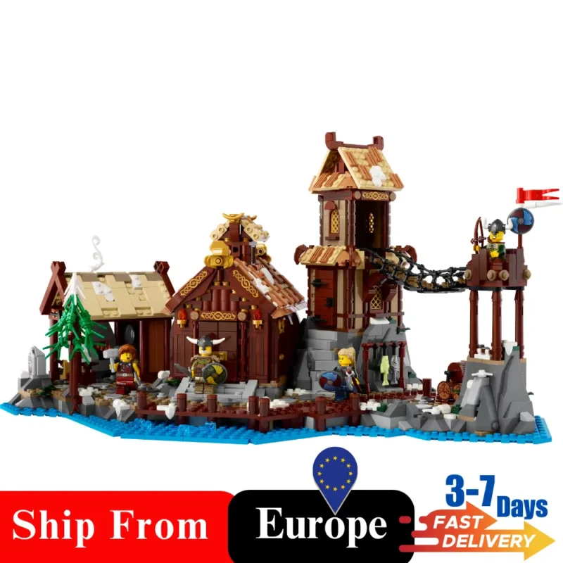 21343 Viking Village Building Toy Set Europe