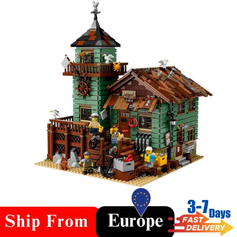 21310 Old Fishing Store Bricks Building Toy Set Europe Warehouse Express